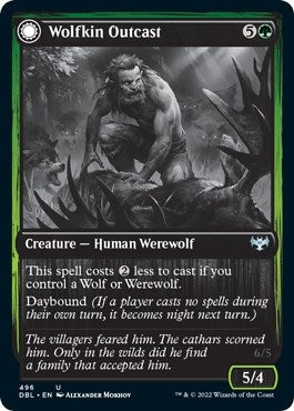 Image for Wolfkin Outcast (496) - Magic: The Gathering