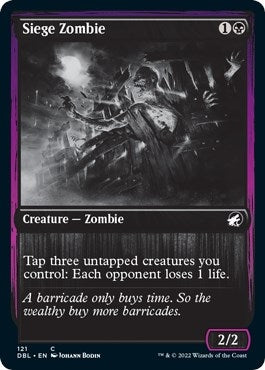Image for Siege Zombie (121) - Magic: The Gathering