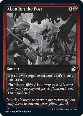 Image for Abandon the Post (127) (DBL) - Magic: The Gathering
