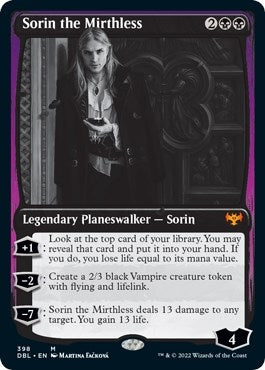 Image for Sorin the Mirthless (398) - Magic: The Gathering