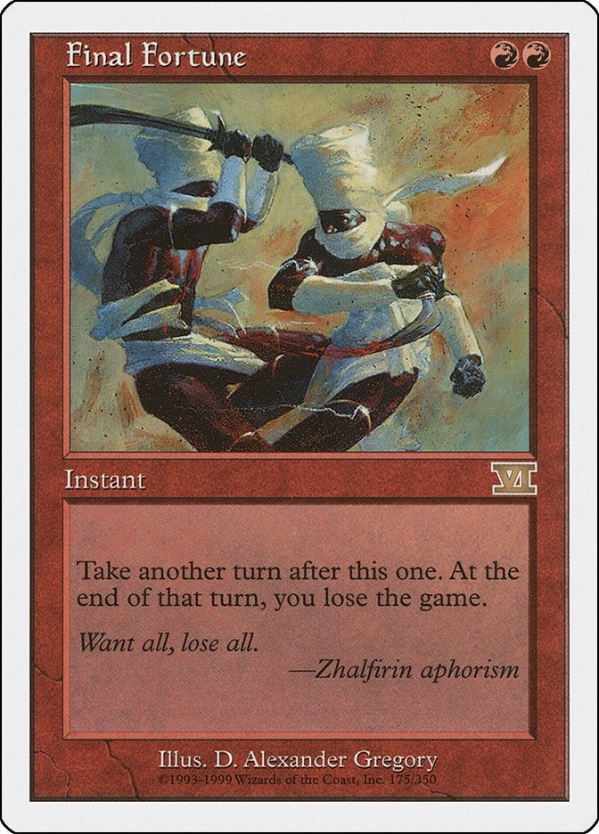 Image for Final Fortune (175) - Magic: The Gathering