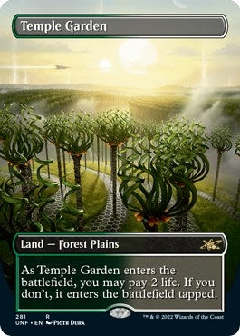 Image for Temple Garden (Borderless) (281) (UNF) - Magic: The Gathering