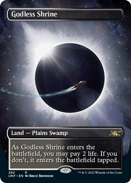 Image for Godless Shrine (Borderless) (282) (UNF) - Magic: The Gathering