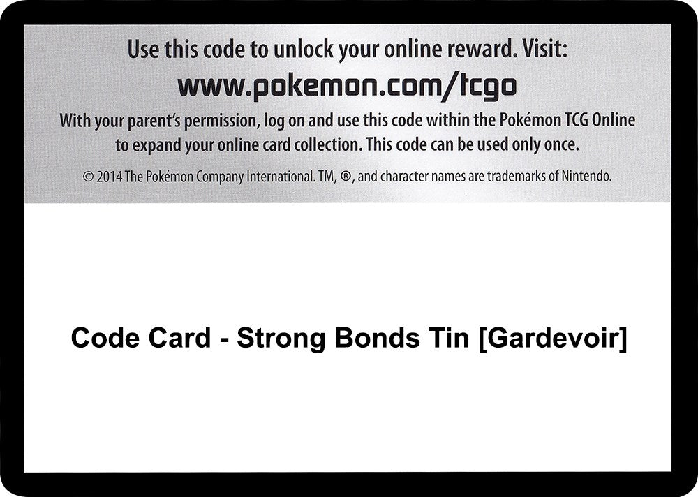 Image for Code Card - Strong Bonds Tin [Gardevoir] (MCAP) - Pokemon