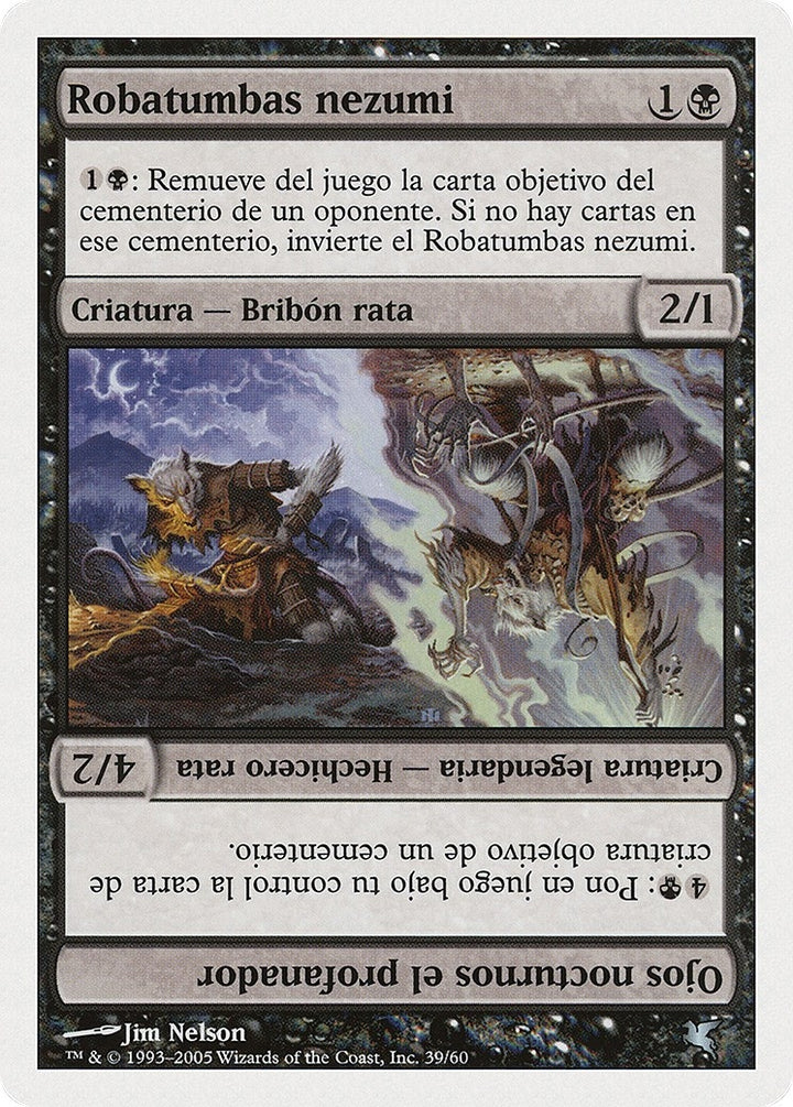 Nezumi Graverobber // Nighteyes the Desecrator (Spanish) - "Robatumbas nezumi" (A39) (A39) (PSAL)