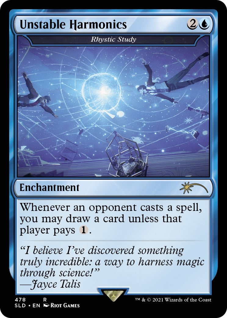 Image for Unstable Harmonics - Rhystic Study (478) - Magic: The Gathering