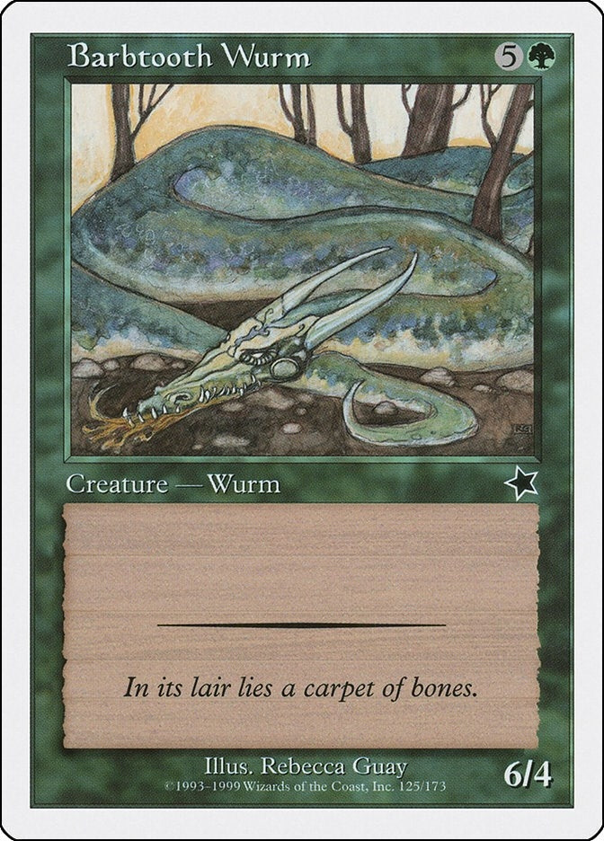 Image for Barbtooth Wurm (125) - Magic: The Gathering