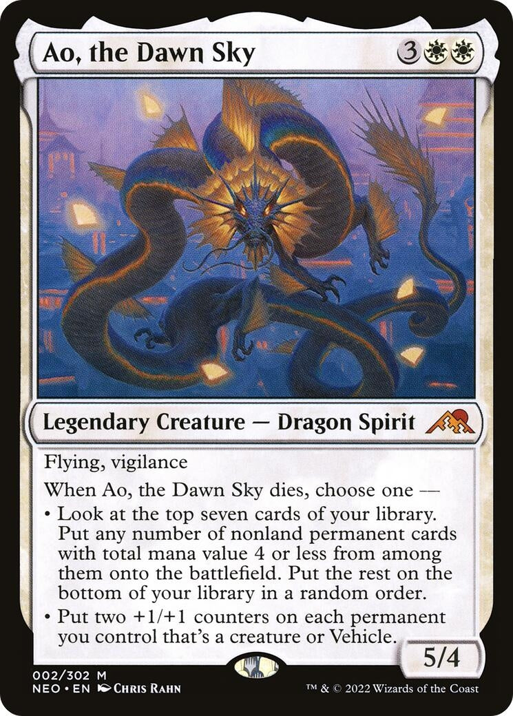 Image for Ao, the Dawn Sky (2) (NEO) - Magic: The Gathering