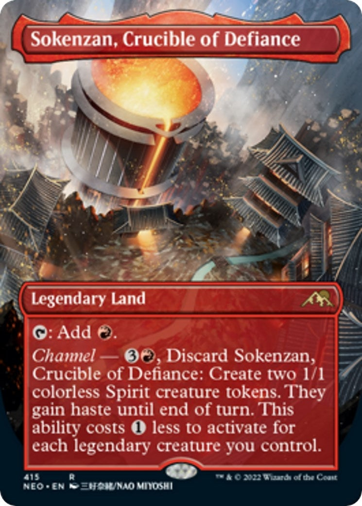Image for Sokenzan, Crucible of Defiance (Borderless) (415) - Magic: The Gathering