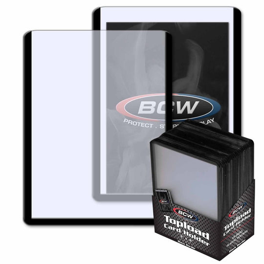 Image for 3" x 4" Topload Card Holder - Standard Black Border (25-Count) - Collectible Storage