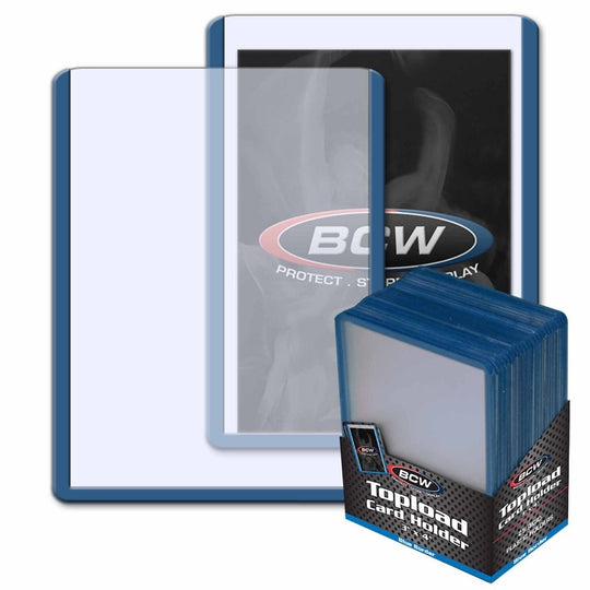 Image for 3" x 4" Topload Card Holder - Standard Blue Border (25-Count) - Collectible Storage