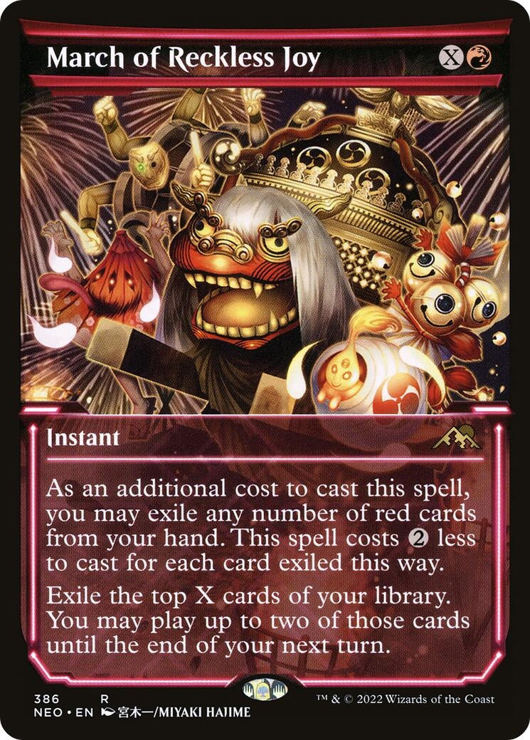 Image for March of Reckless Joy (Showcase) (386) - Magic: The Gathering