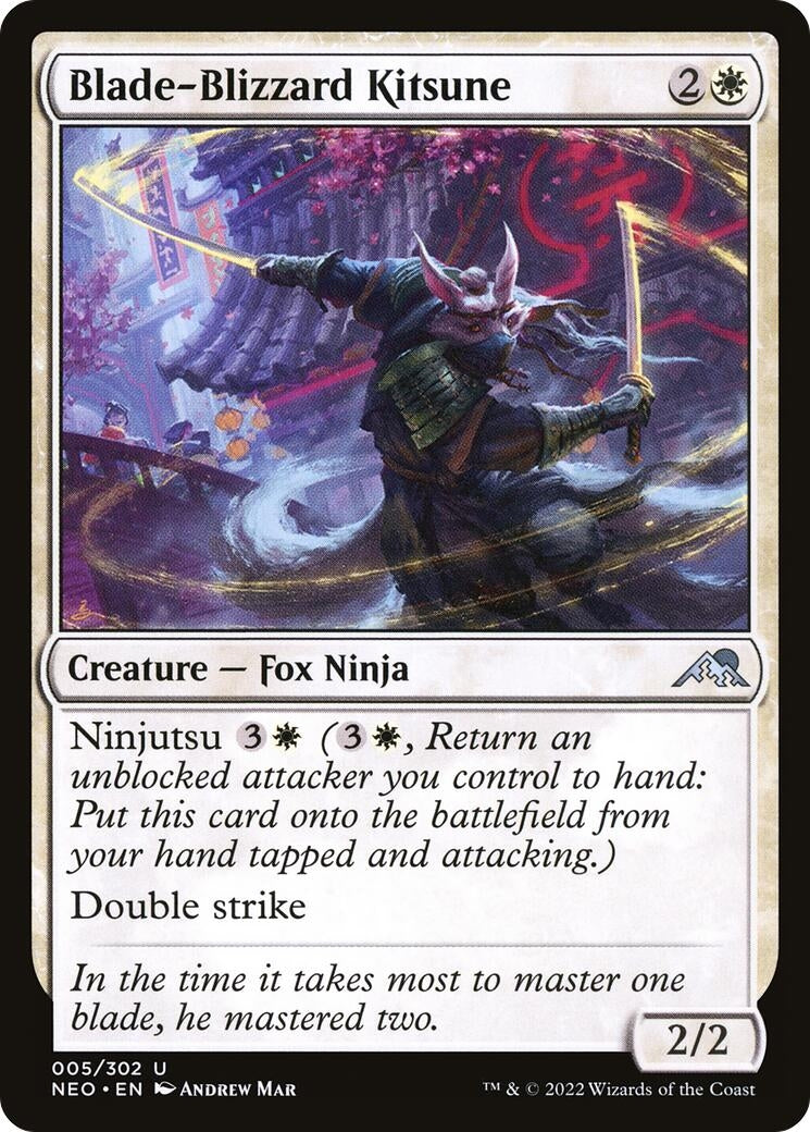 Image for Blade-Blizzard Kitsune (5) - Magic: The Gathering