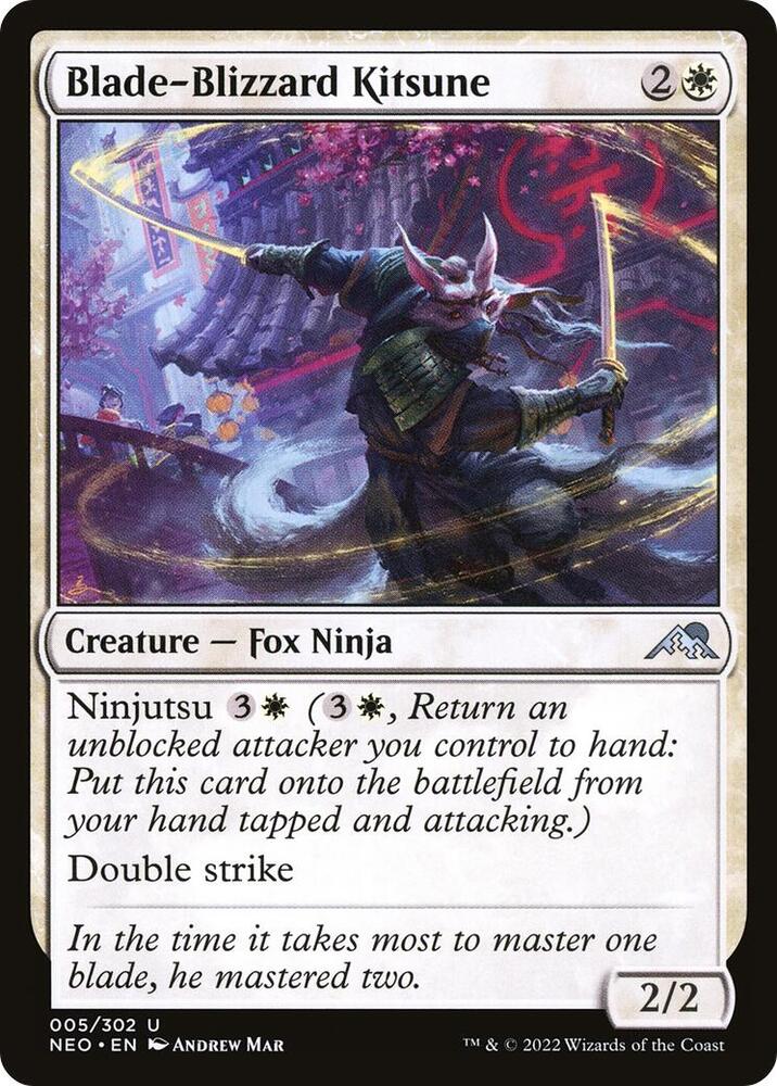 Image for Blade-Blizzard Kitsune (5) - Magic: The Gathering