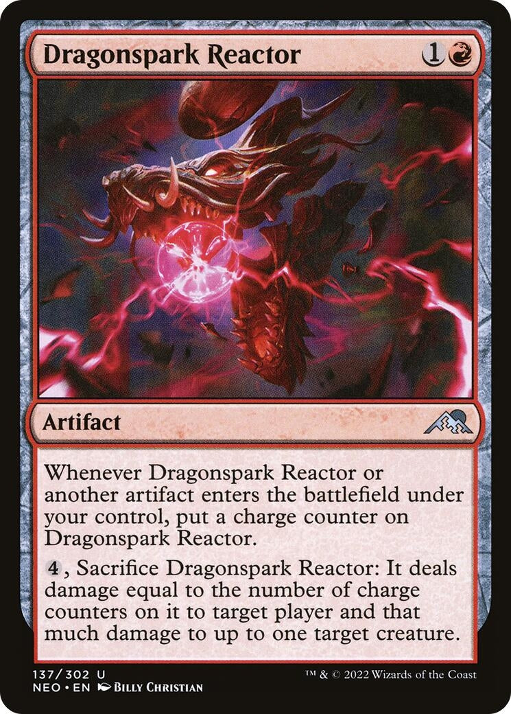 Image for Dragonspark Reactor (137) (NEO) - Magic: The Gathering
