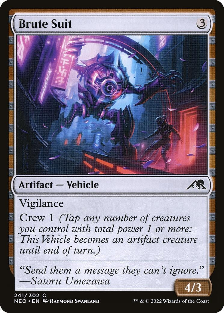 Image for Brute Suit (241) - Magic: The Gathering