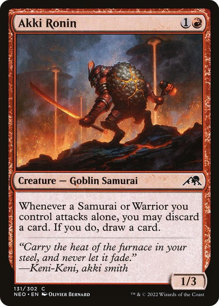 Image for Akki Ronin (131) (NEO) - Magic: The Gathering