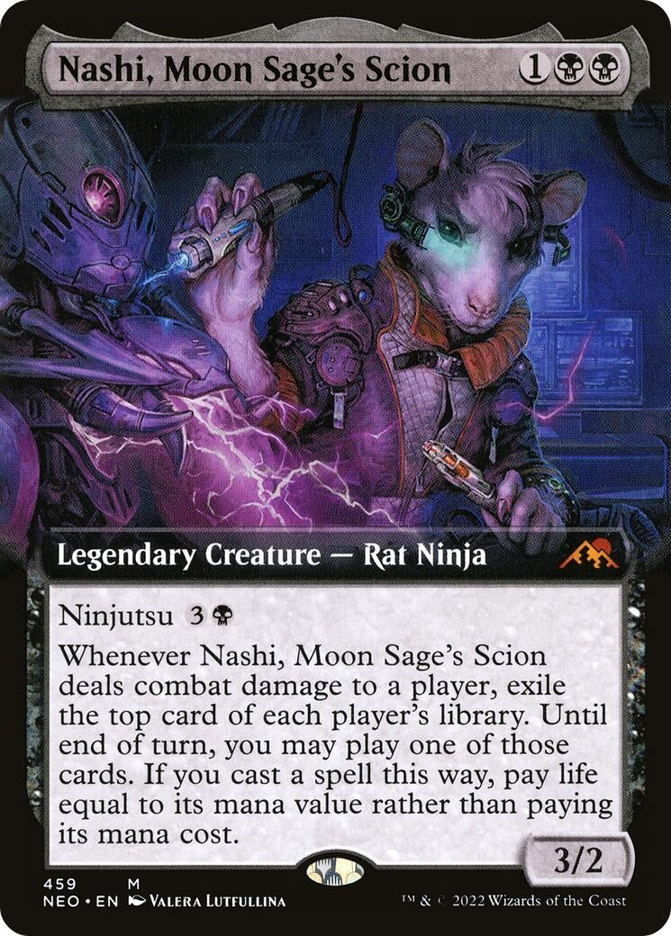 Image for Nashi, Moon Sage's Scion (Extended Art) (459) - Magic: The Gathering