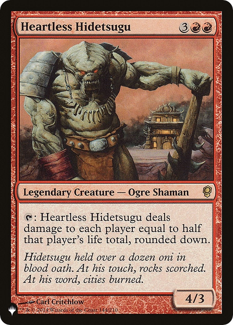 Image for Heartless Hidetsugu (144/210) - Magic: The Gathering