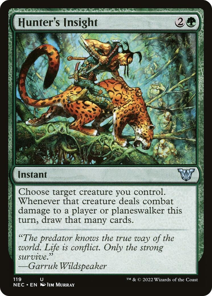 Image for Hunter's Insight (119) (NEC) - Magic: The Gathering