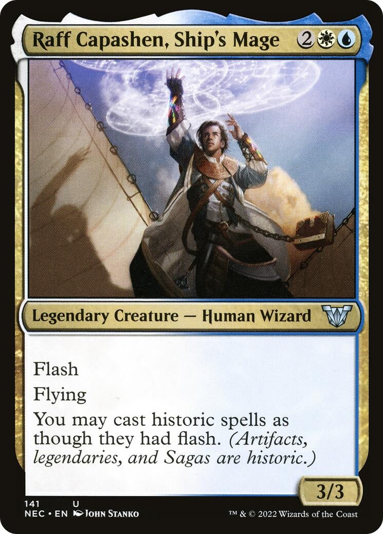 Image for Raff Capashen, Ship's Mage (141) (NEC) - Magic: The Gathering
