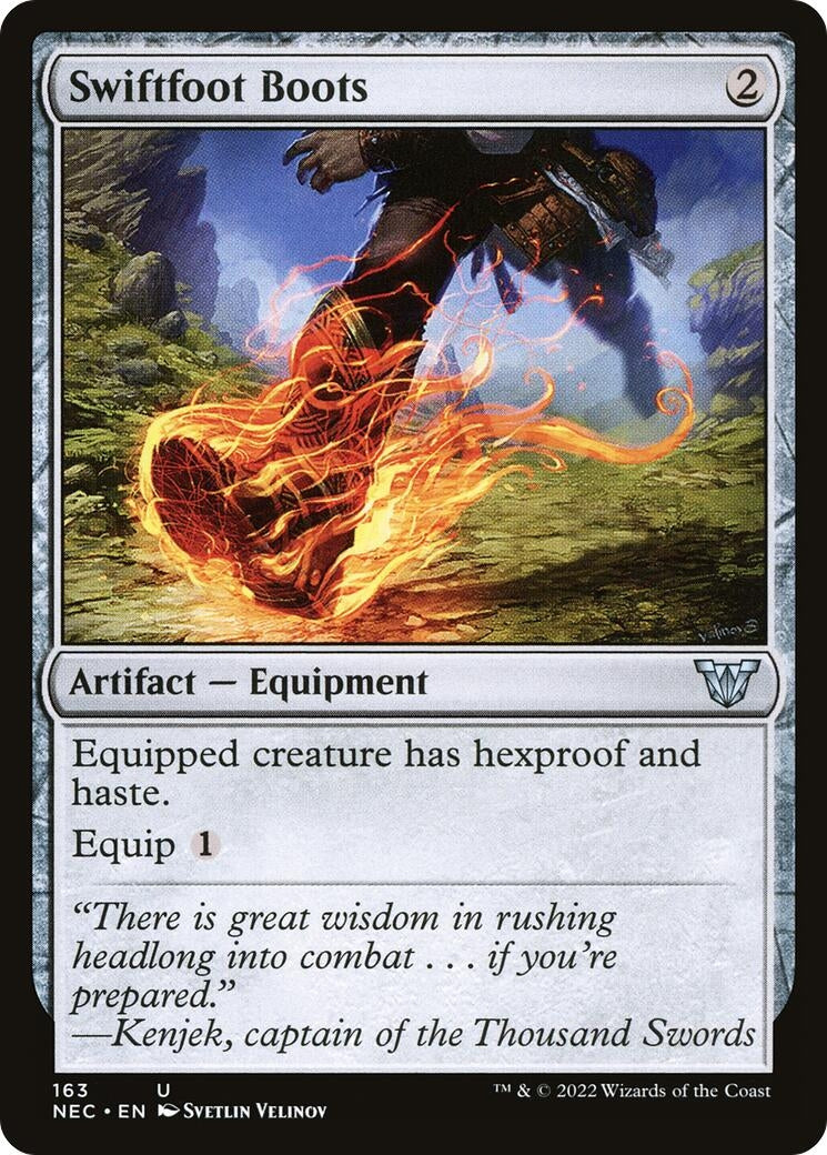 Image for Swiftfoot Boots (163) (NEC) - Magic: The Gathering