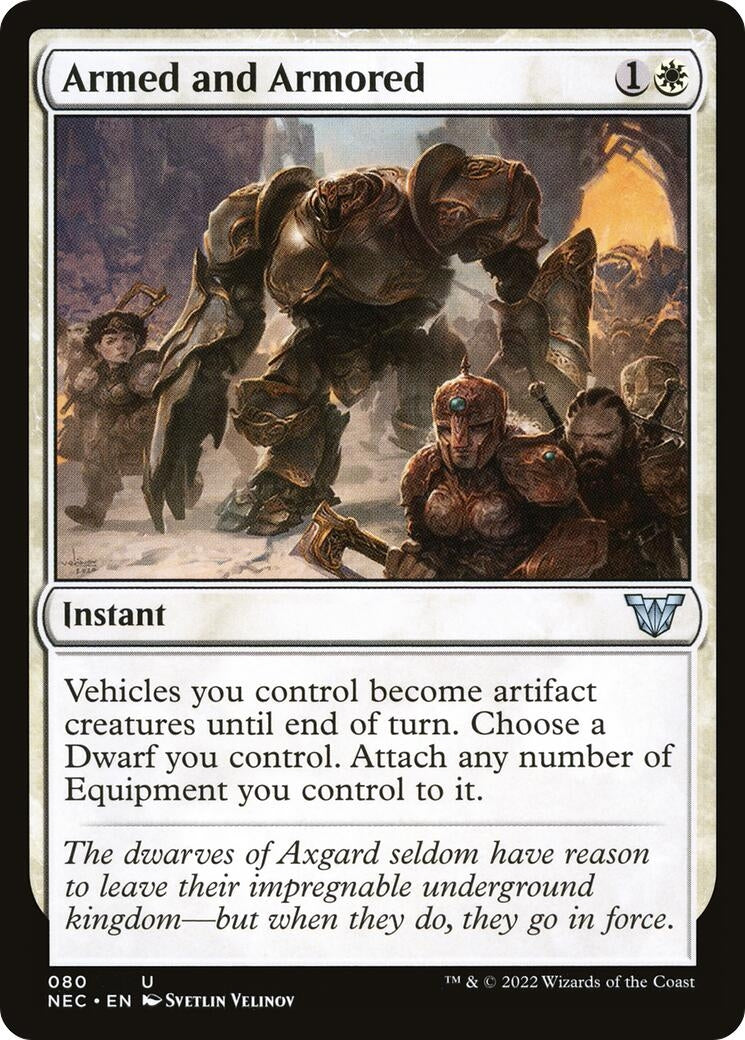 Image for Armed and Armored (80) (NEC) - Magic: The Gathering