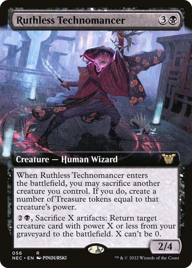 Image for Ruthless Technomancer (Extended Art) (56) - Magic: The Gathering