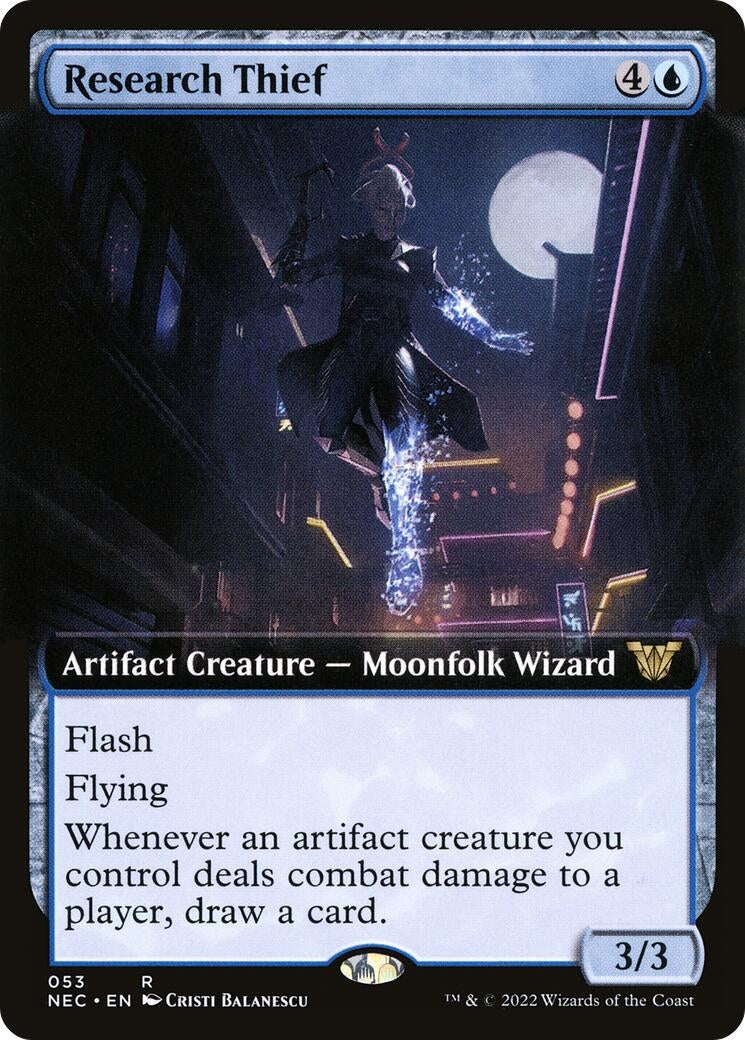 Image for Research Thief (Extended Art) (53) - Magic: The Gathering