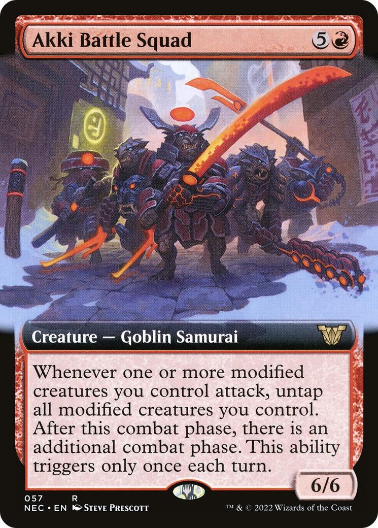 Image for Akki Battle Squad (Extended Art) (57) (NEC) - Magic: The Gathering