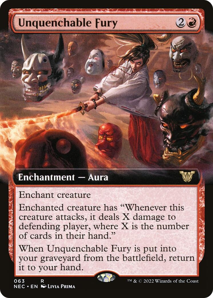 Image for Unquenchable Fury (Extended Art) (63) (NEC) - Magic: The Gathering