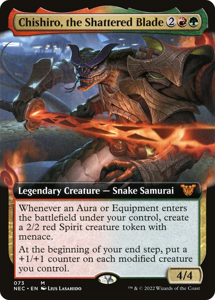 Image for Chishiro, the Shattered Blade (Extended Art) (73) (NEC) - Magic: The Gathering