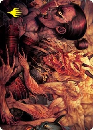Image for Gift of Wrath Art Card (Gold-Stamped Signature) (11) (ASNEO) - Magic: The Gathering