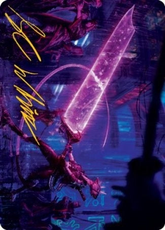 Image for Enormous Energy Blade Art Card (Gold-Stamped Signature) (16) (ASNEO) - Magic: The Gathering