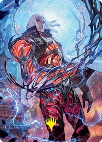Image for Tezzeret, Betrayer of Flesh Art Card (Gold-Stamped Signature) (54) (ASNEO) - Magic: The Gathering