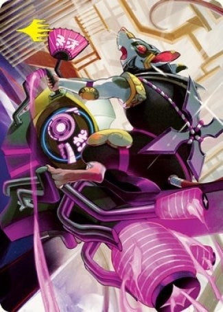 Image for Nashi, Moon Sage's Scion Art Card (Gold-Stamped Signature) (59) (ASNEO) - Magic: The Gathering
