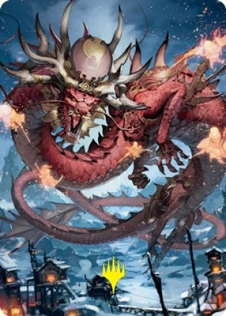 Image for Atsushi, the Blazing Sky Art Card (61/81) (Gold-Stamped Signature) (61) - Magic: The Gathering