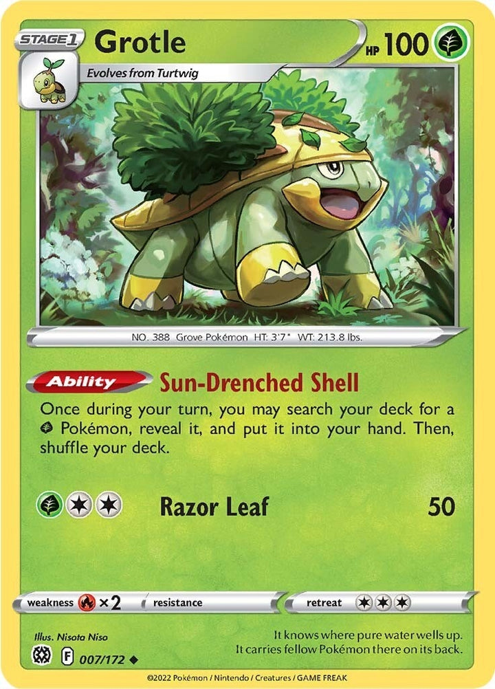 Image for Grotle (007/172) (SWSH09) - Pokemon