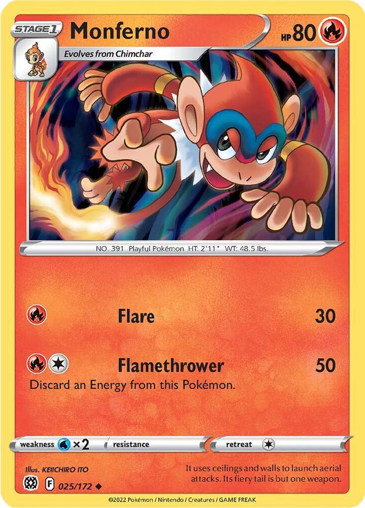 Monferno (025/172) (SWSH09)