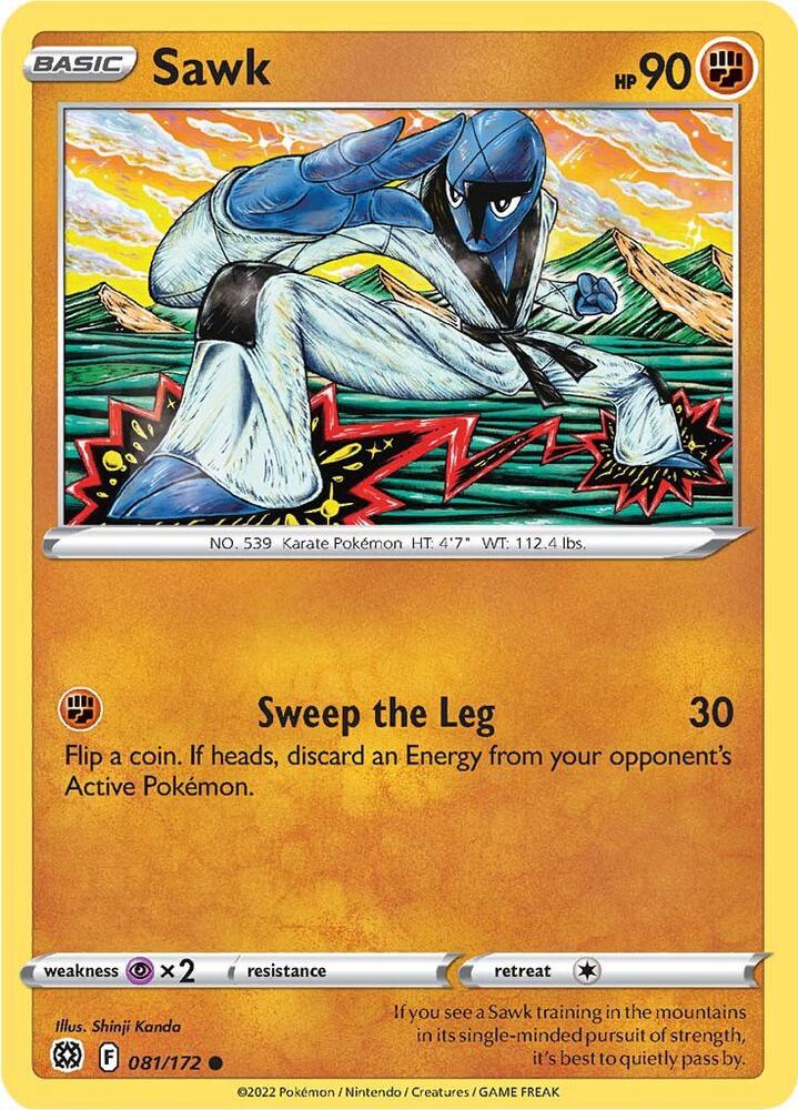 Image for Sawk (081/172) (SWSH09) - Pokemon