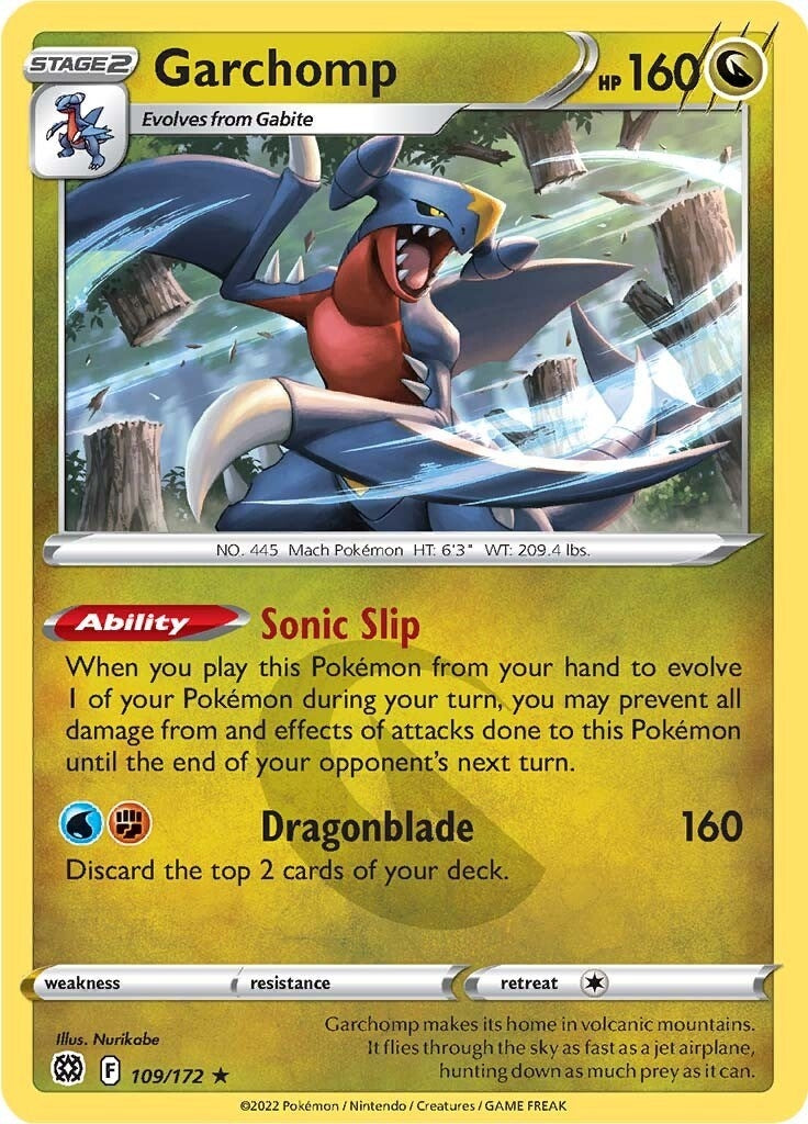 Image for Garchomp (109/172) (SWSH09) - Pokemon