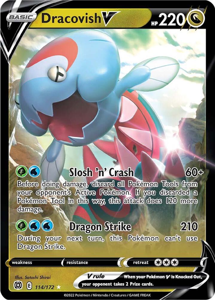 Image for Dracovish V (114/172) (SWSH09) - Pokemon