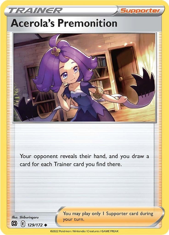 Image for Acerola's Premonition (129/172) (SWSH09) - Pokemon