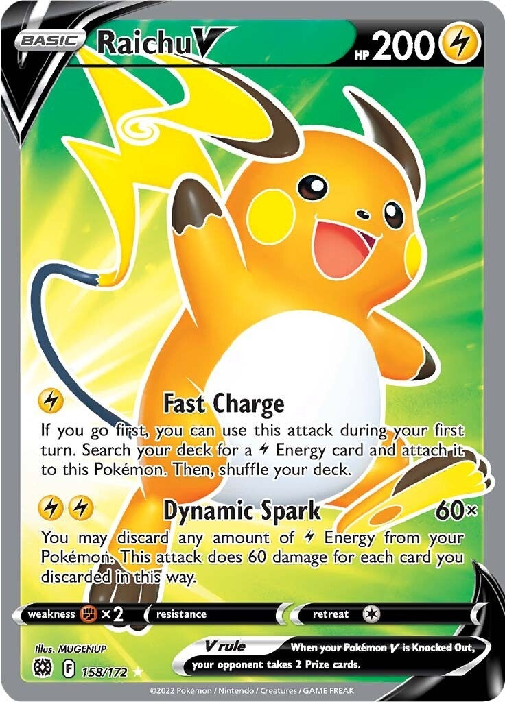 Image for Raichu V (Full Art) (158/172) (SWSH09) - Pokemon
