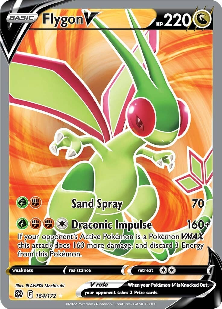 Image for Flygon V (Full Art) (164/172) (SWSH09) - Pokemon