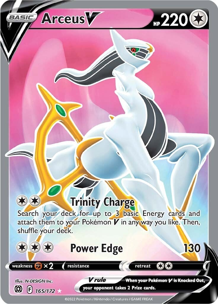 Image for Arceus V (Full Art) (165/172) (SWSH09) - Pokemon