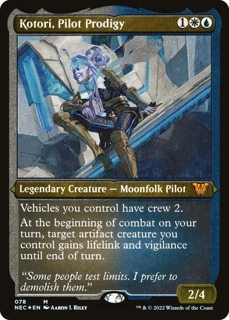 Image for Kotori, Pilot Prodigy (Display Commander) - Thick Stock (78) (NEC) - Magic: The Gathering