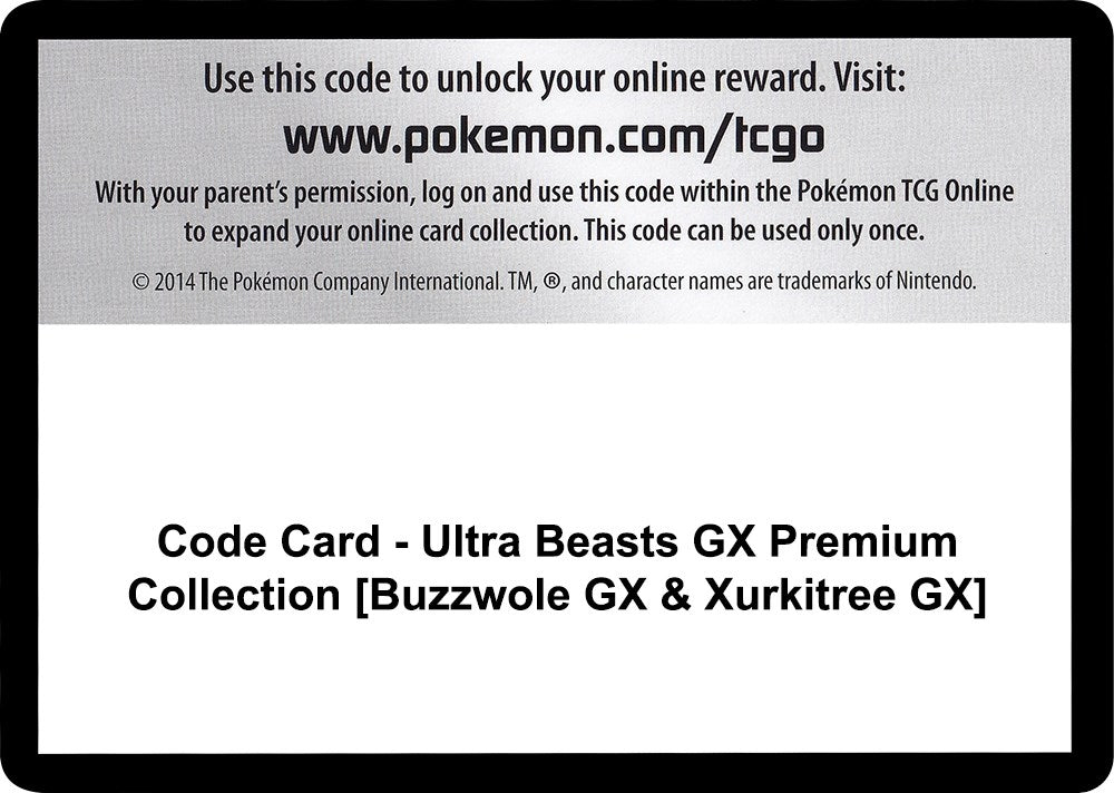 Image for Code Card - Ultra Beasts GX Premium Collection [Buzzwole GX & Xurkitree GX] (SM04) - Pokemon