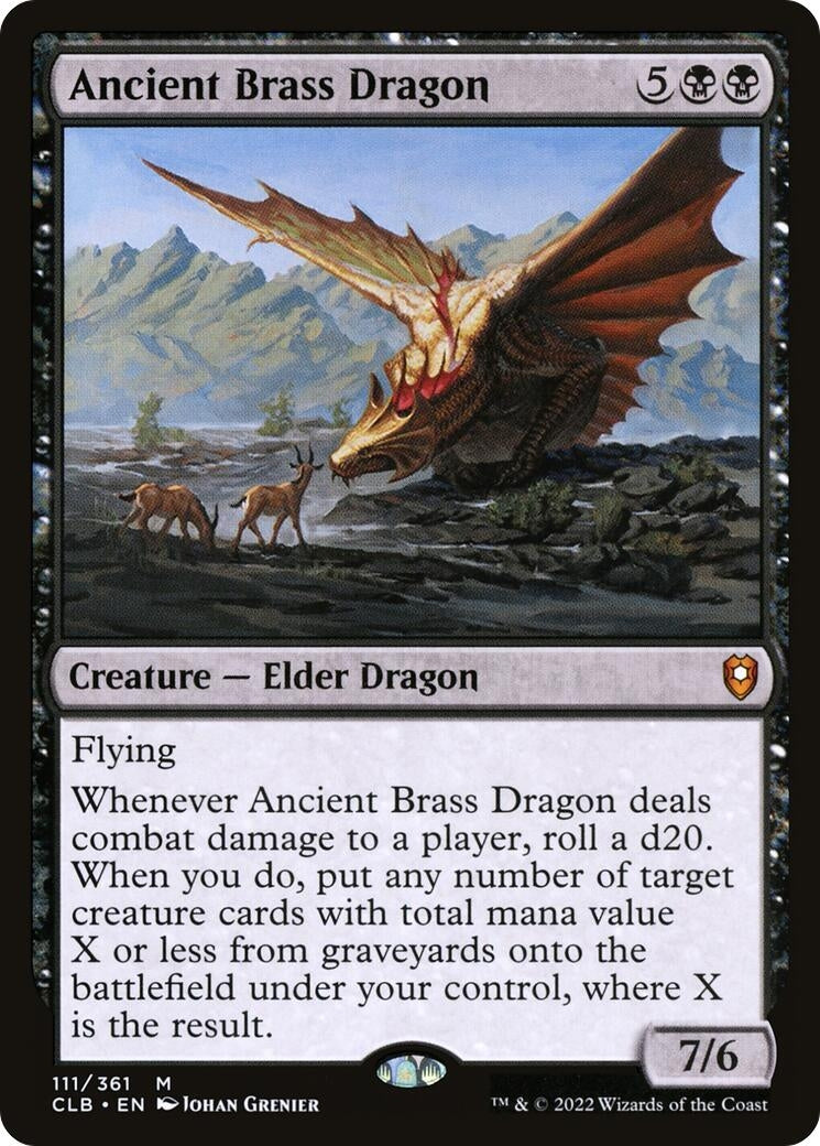Image for Ancient Brass Dragon (111) (CLB) - Magic: The Gathering