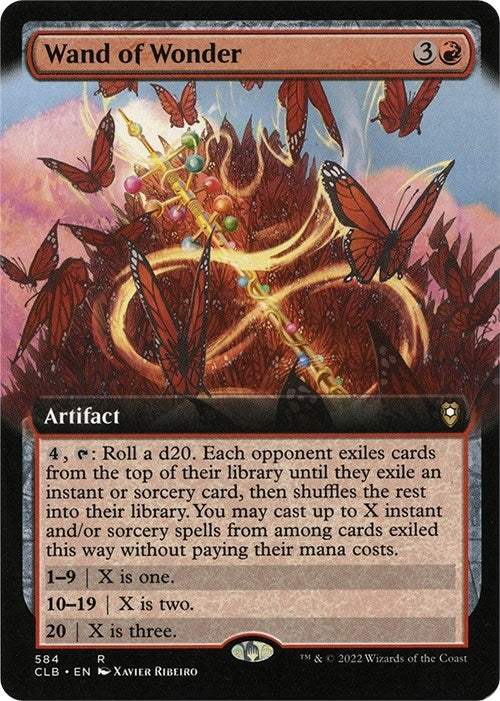 Image for Wand of Wonder (Extended Art) (584) (CLB) - Magic: The Gathering